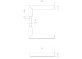 Deurkruk Jura structuur zwart
