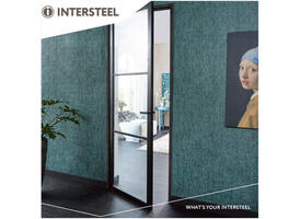 Deurkruk Amsterdam met rozet zelfklevend 30x30x3mm structuur zwart