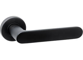 Deurkruk Sora basic op rozet verdekt ø53x10mm zwart
