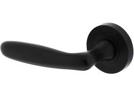 Gatdeel links Bjorn op rozet verdekt ø52x10mm met nokken zwart