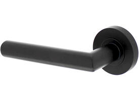 Gatdeel links Bastian op rozet verdekt ø52x10mm met nokken zwart
