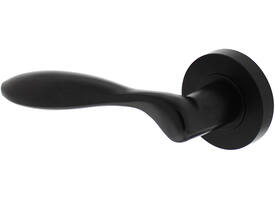Gatdeel links George op rozet verdekt ø52x10mm met nokken zwart