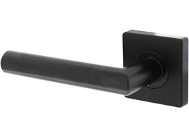 Gatdeel links Bastian op rozet 55x55x10mm met nokken zwart