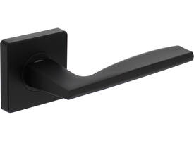 Deurkruk Apollo op rozet verdekt 55x55x10mm met nokken zwart