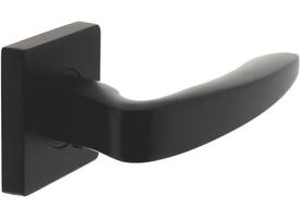 Gatdeel Zeus op rozet verdekt 55x55x10mm met nokken zwart