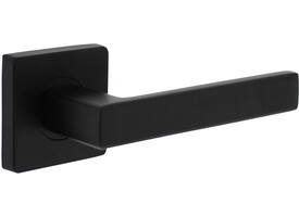 Deurkruk Hera op rozet verdekt 55x55x10mm met nokken zwart