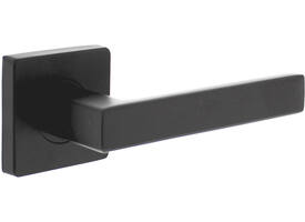 Gatdeel rechts Hera op rozet verdekt 55x55x10mm met nokken zwart