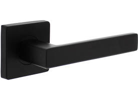 Gatdeel links Hera op rozet verdekt 55x55x10mm met nokken zwart