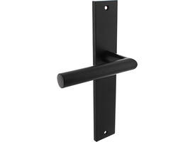 Gatdeel rechts Bastian op schild rechthoekig 245x45mm blind zwart