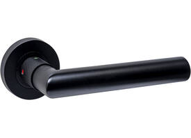 Deurkruk Prolock Sicura ø22mm met blokkeer mechanisme op rozet verdekt ø53x10mm met nokken zwart