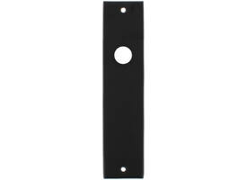 Schilden rechthoekig 181x41x7mm blind zwart