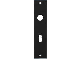 Schilden rechthoekig 181x41x7mm sleutelgat 56mm zwart
