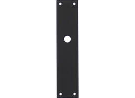 Schilden rechthoekig 250x55x2mm blind structuur zwart