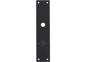 Schilden rechthoekig 250x55x2mm wc 63/8mm structuur zwart