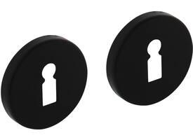 Sleutelrozetten verdekt ø50x7mm met nokken zwart