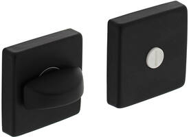 WC-sluiting verdekt 50x50x10mm met nokken en stift 8x8mm zwart