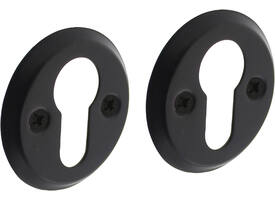Cilinderrozetten ø50x5mm zwart