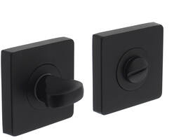 WC-sluiting verdekt 55x55x10mm met nokken en stift 8x8mm zwart