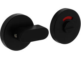 WC-sluiting verdekt ø53x10mm met comfortknop en stift 8x8mm structuur zwart