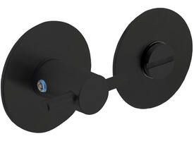 WC-sluiting zelfklevend ø55x2mm met stift 8x8mm structuur zwart
