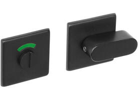 WC-sluiting verdekt 50x50x5mm met comfortknop en stift 8x8mm structuur zwart