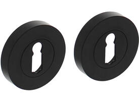 Sleutelrozetten verdekt ø52x10mm met nokken zwart