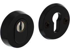 SKG3 veiligheidsrozetten rond ø60x15mm profielcilindergat met kerntrekbeveiliging zwart