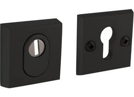 SKG3 veiligheidsrozetten vierkant 60x60x15mm profielcilindergat met kerntrekbeveiliging zwart