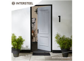 SKG3 veiligheidsbeslag ovaal 250x50mm greep/kruk Rond met veerconstructie profielcilindergat 72mm met kerntrekbeveiliging zwart