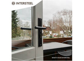 SKG3 veiligheidsbeslag rechthoekig 250x50mm kruk/kruk Jura profielcilindergat 55mm met kerntrekbeveiliging structuur zwart
