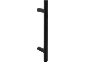 Deurgreep T-vorm 300x65x20mm hart op hart 200mm structuur zwart