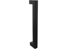 Deurgreep vierkant 325x60x25mm hart op hart 300mm structuur zwart