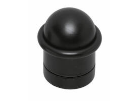 Deurstop met zwarte ring ø32x45mm zwart
