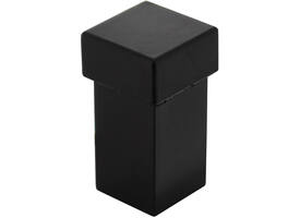 Deurstop vierkant 56x30x30mm universele montage zwart
