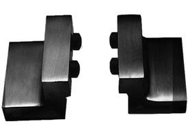 Set van 2 stoppers tbv schuifdeursysteem inclusief bevestiging zwart