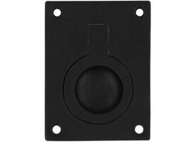 Luikring recht 41x31mm zwart