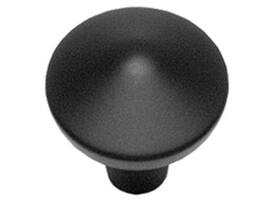 Meubelknop punt rond ø25mm zwart