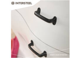 Handgreep geperst 130mm zwart