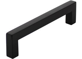 Meubelgreep vierkant 12x12 128mm zwart