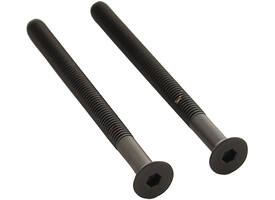 Set van 2 bouten 6-kant M5x65mm rvs PVD zwart