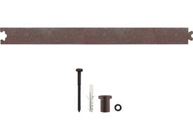 Tussenrail 45cm tbv schuifdeursysteem inclusief bevestigingsset antiek