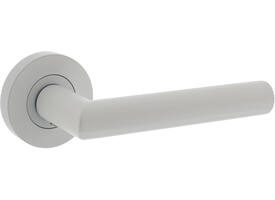 Gatdeel rechts Bastian op rozet verdekt ø52x10mm met nokken wit