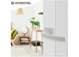 Deurkruk Minos op rozet verdekt 55x55x10mm met nokken wit