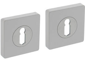 Sleutelrozetten verdekt 55x55x10mm met nokken wit