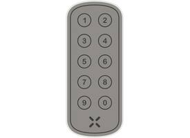 Black X xPad ovaal 100x42mm wit
