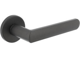Deurkruk Sora met rozet verdekt ø51x5mm met nokken grijs