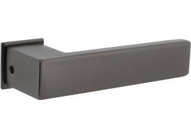 Deurkruk Amsterdam met rozet zelfklevend 30x30x3mm antraciet grijs