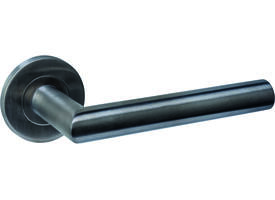 Gatdeel rechts Q 01 op rozet verdekt ø52x6mm PVD antraciet