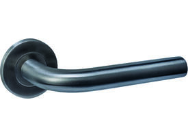 Gatdeel rechts Q 02 op rozet verdekt ø52x6mm PVD antraciet
