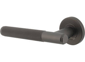 Gatdeel links Rombo op rozet verdekt ø53x8mm met nokken antraciet grijs